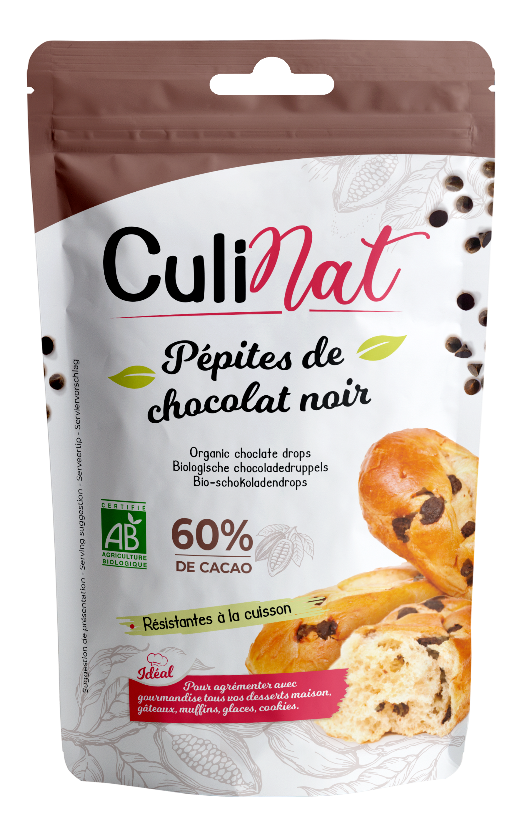 Pépites de chocolat noir